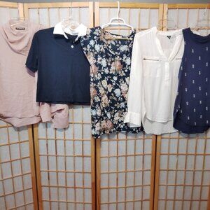 LOT OF 5/$20 WOMENS TOPS SHIRTS BLOUSES BOHO G COLLECTION LOVE & HAIGHT~SIZE S